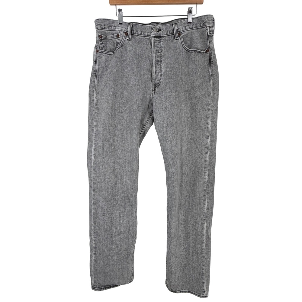 Levi's 501 Mens Gray Button Fly Jeans W36 L36‎